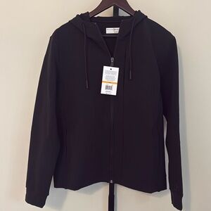 Men’s Penguin zip up, Size S, color Black, NWT